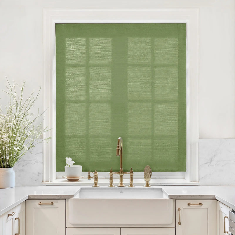 Liz Linen Relaxed Roman Blind Cord Lift