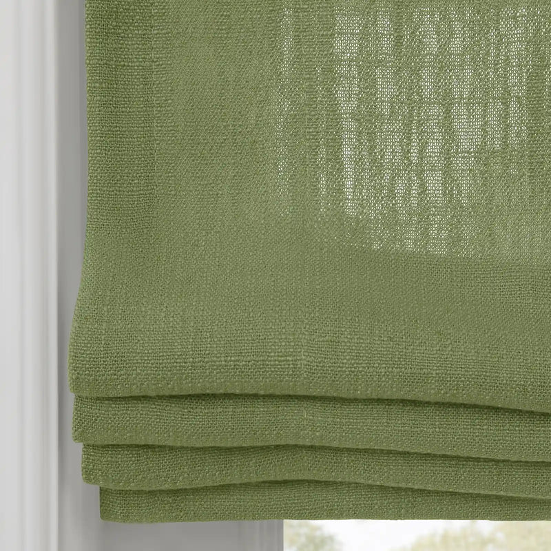 Liz Linen Flat Roman Blind Cord Lift