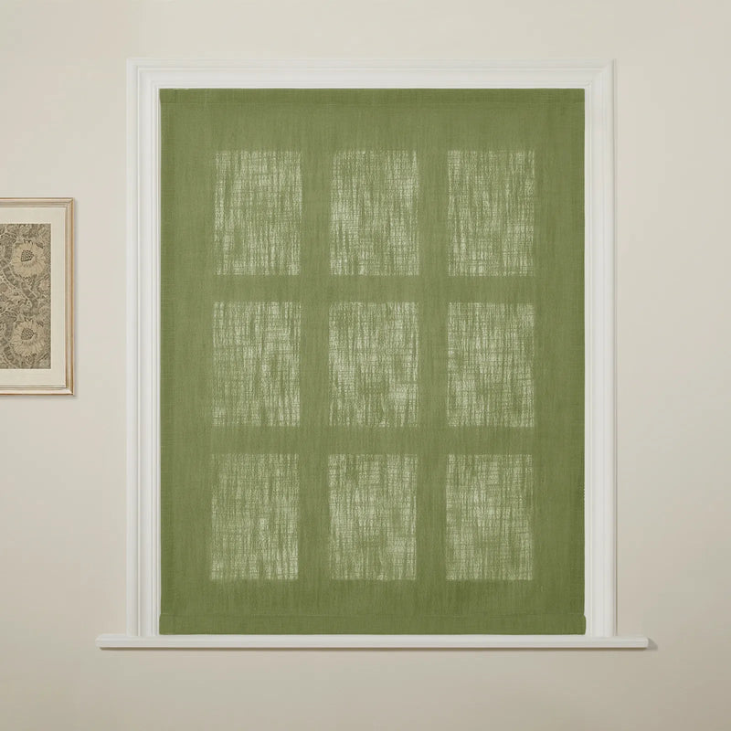 Liz Linen Flat Roman Blind Cord Lift