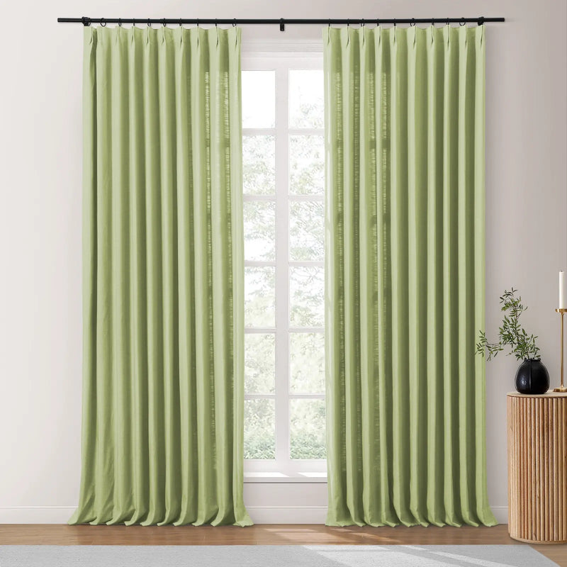 Isabella Heavyweight Cotton Pleated Curtains