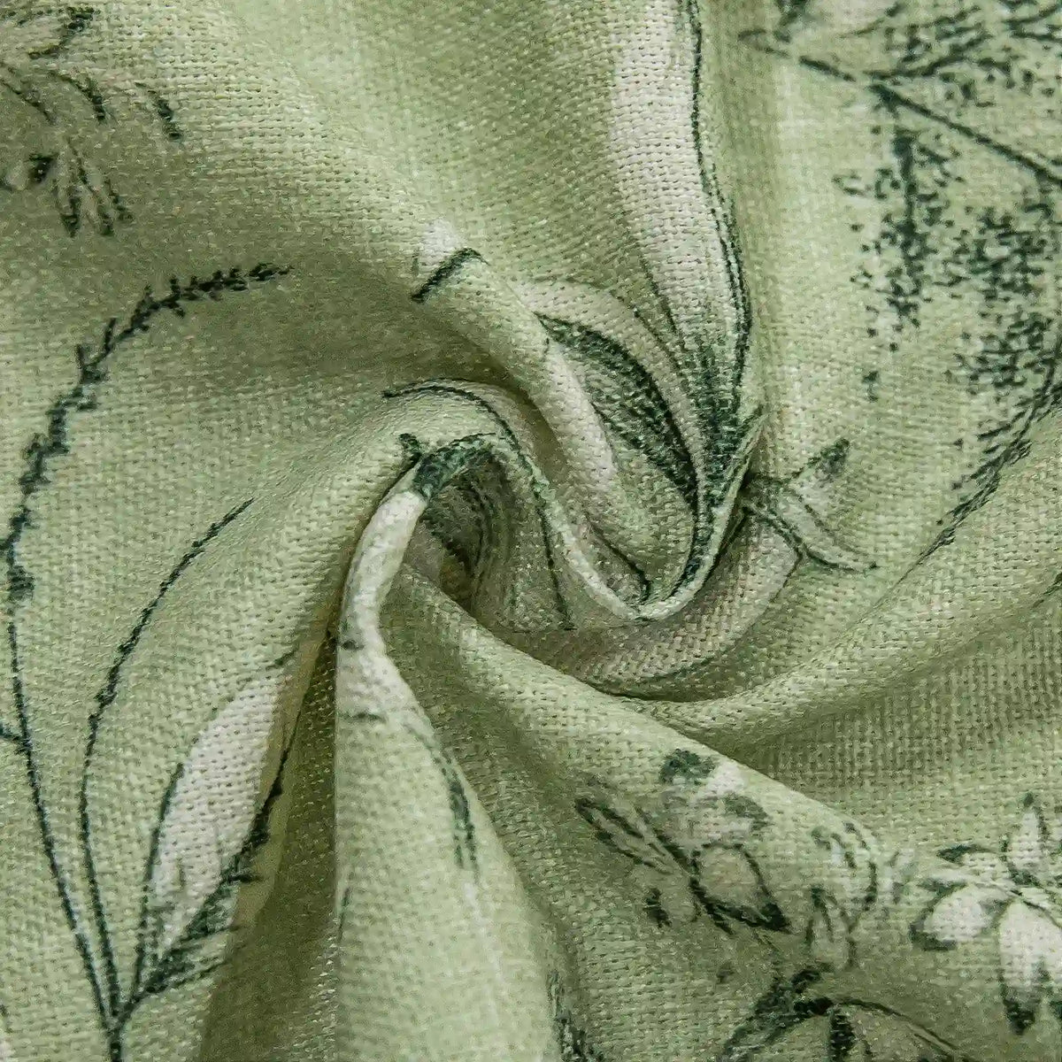 Holly Botanical Boho Pleated Curtains