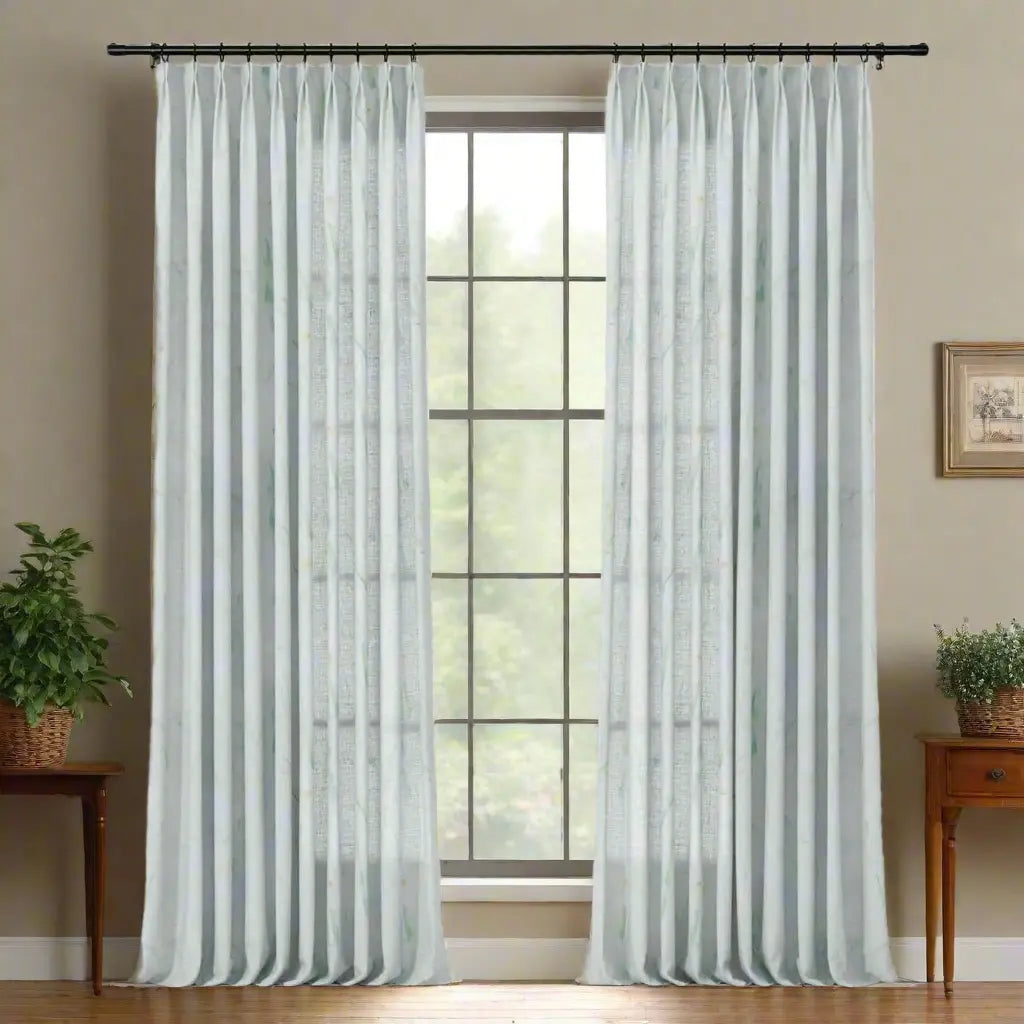 Holly Botanical Boho Pleated Curtains