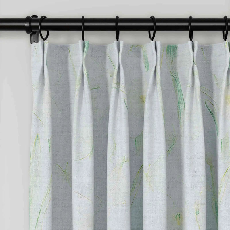 Holly Botanical Boho Pleated Curtains