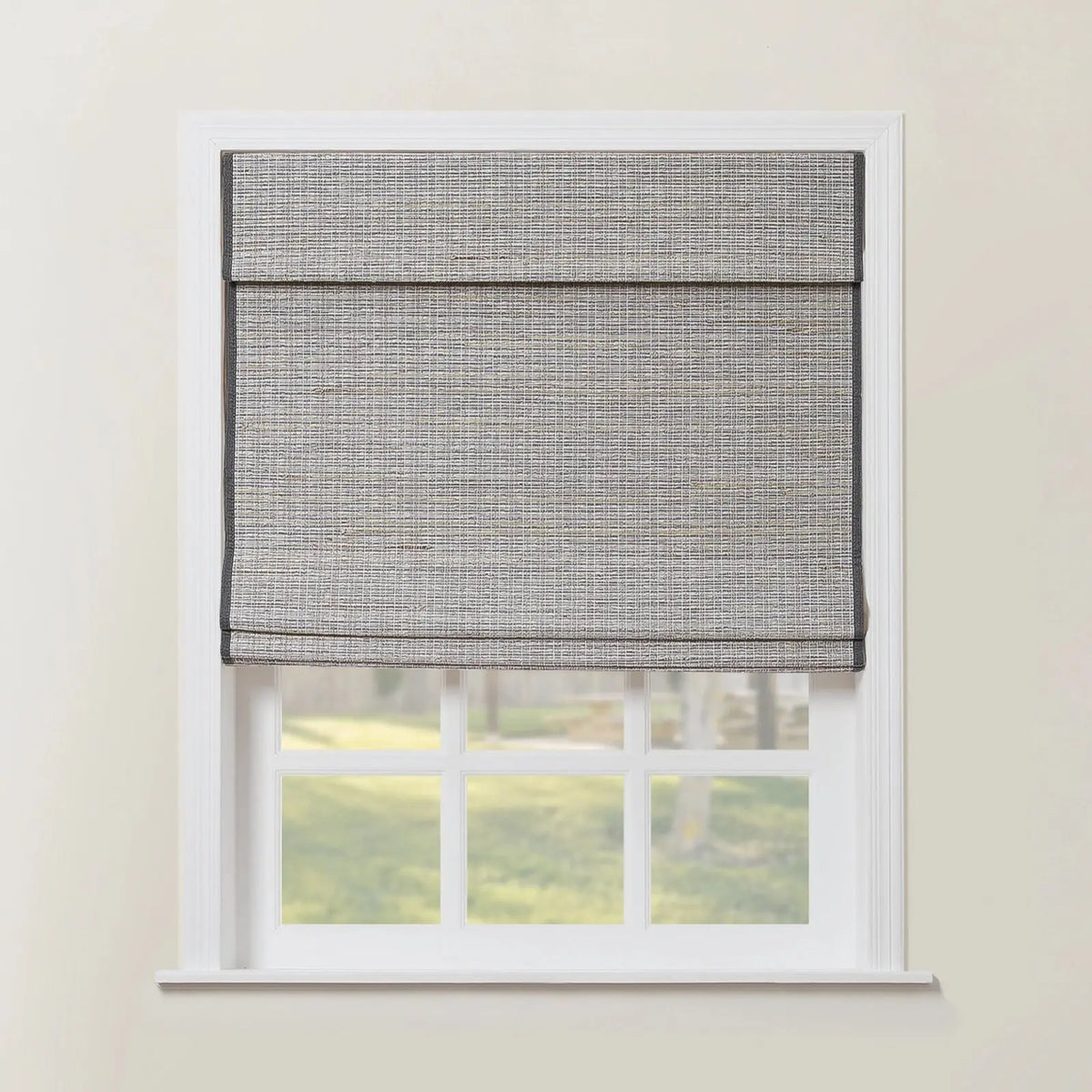 Rae Natural Ramie Flax Woven Wood Blinds - Series C