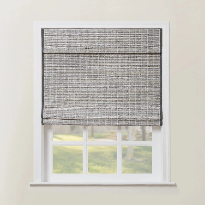 Rae Natural Ramie Flax Woven Wood Blinds - Series C
