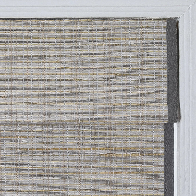 Rae Natural Ramie Flax Woven Wood Blinds - Series C
