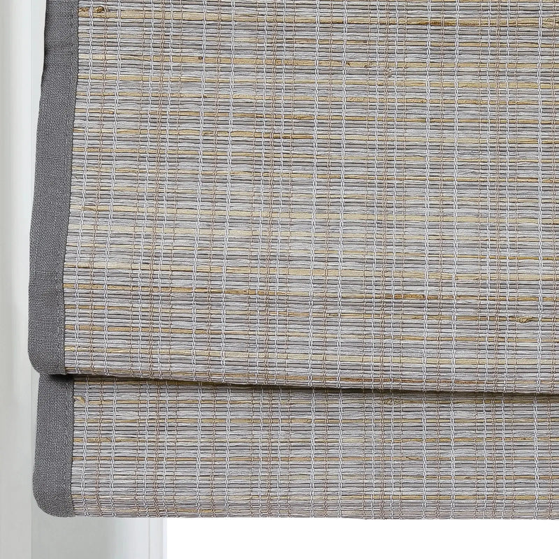 Rae Natural Ramie Flax Woven Wood Blinds - Series C