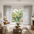 Liz Linen S-fold Curtains with Snap Tape - Lora Track