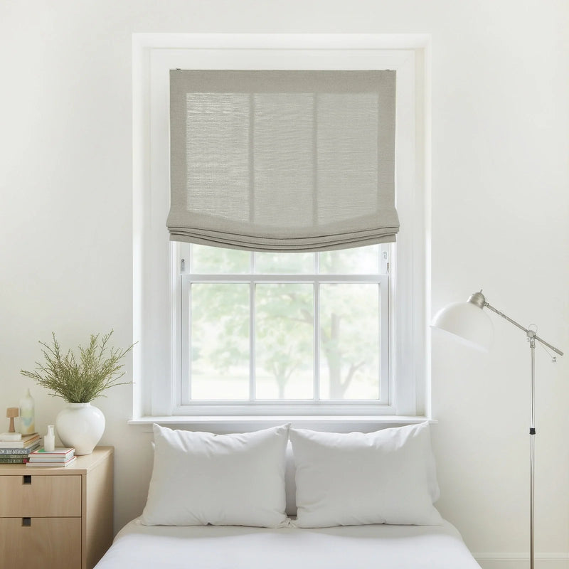 Liz Linen Relaxed Roman Blind Cord Lift