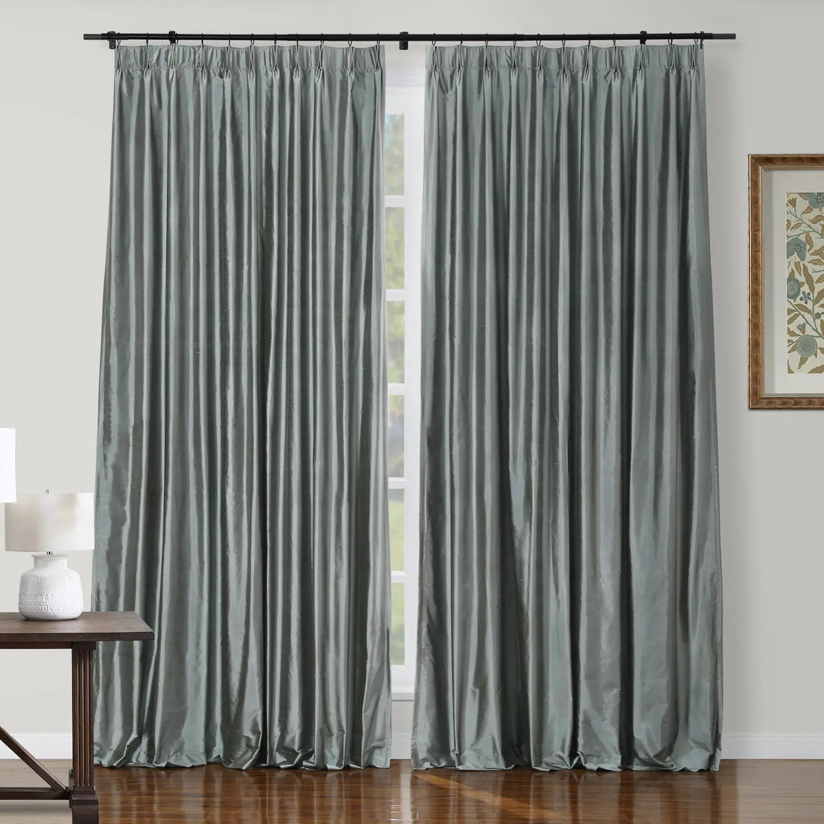 Selman Dupioni Silk Pleated Curtain