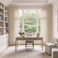 Liz Linen S-fold Curtain with Belt Hook - Leo Track