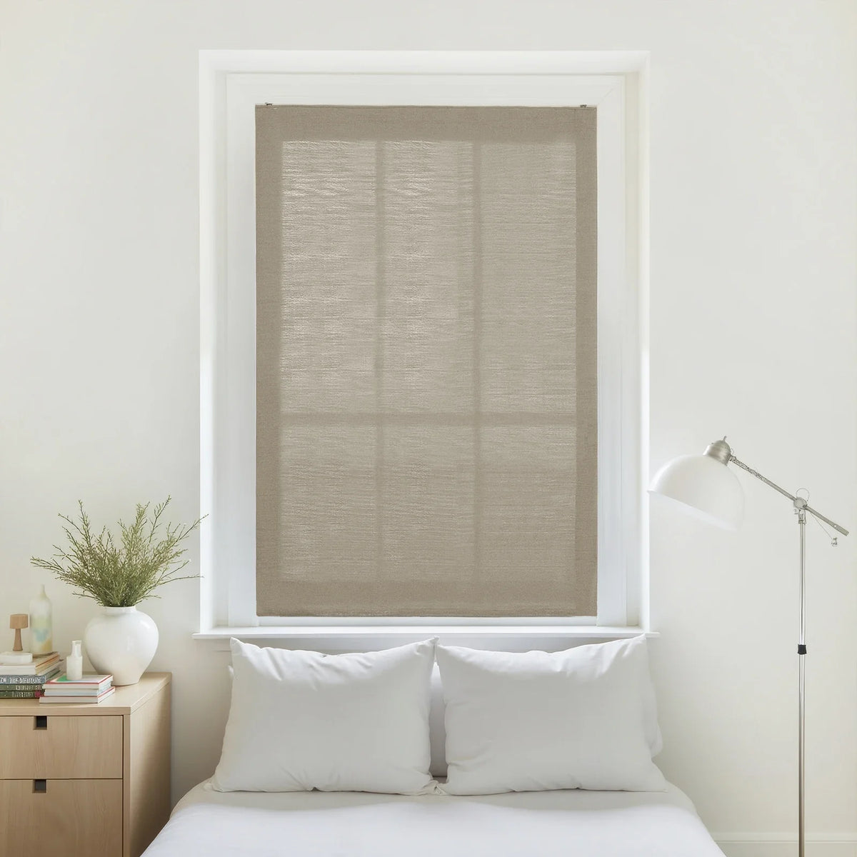 Liz Linen Relaxed Roman Blind Cord Lift