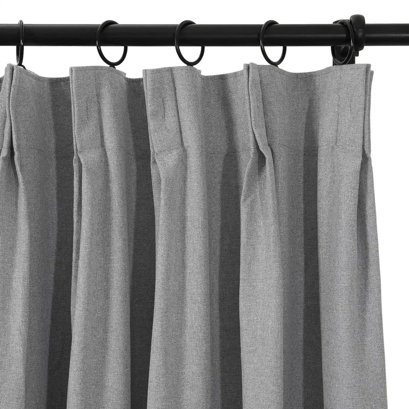 Lila Blockout Pleated Curtains