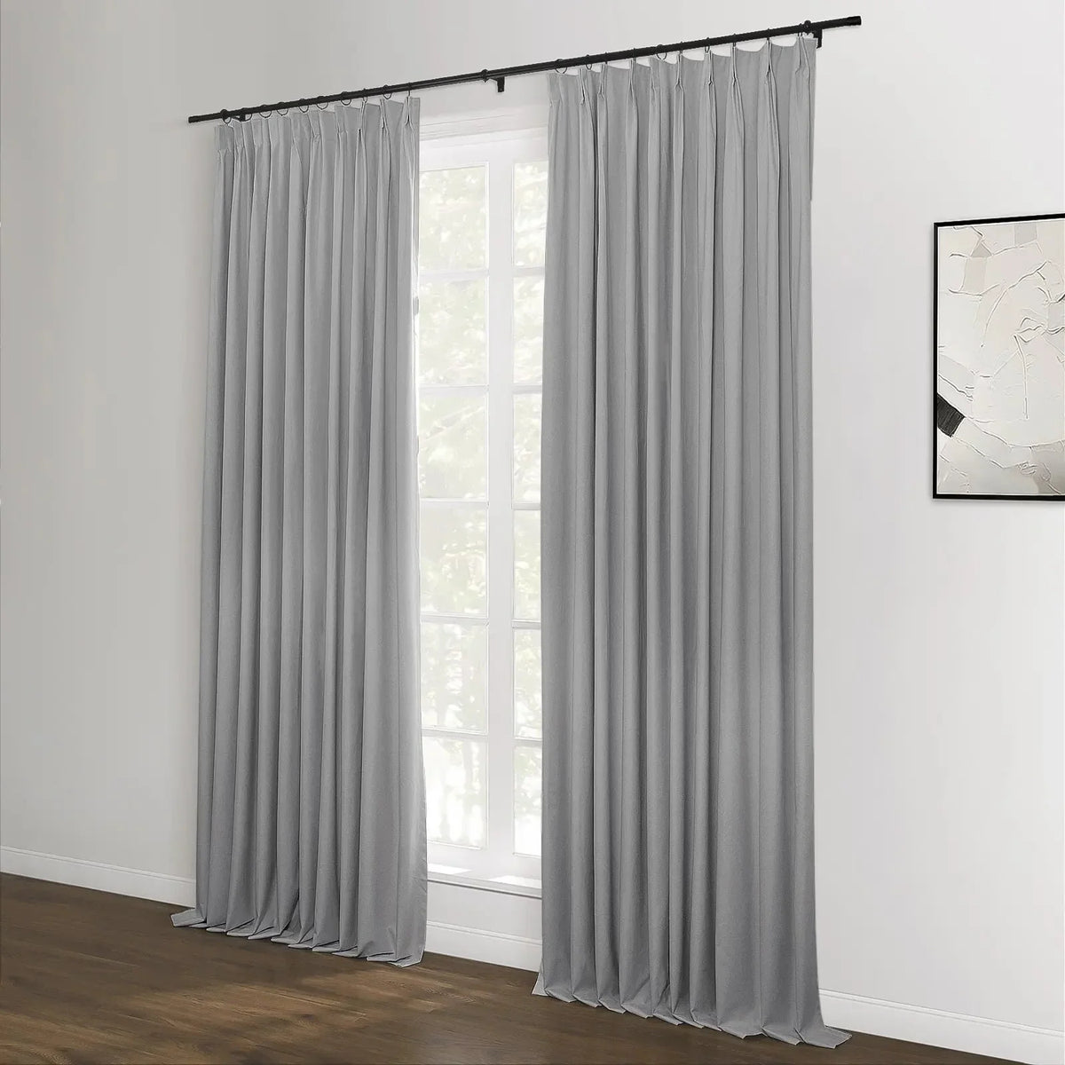 Lila Blockout Pleated Curtains
