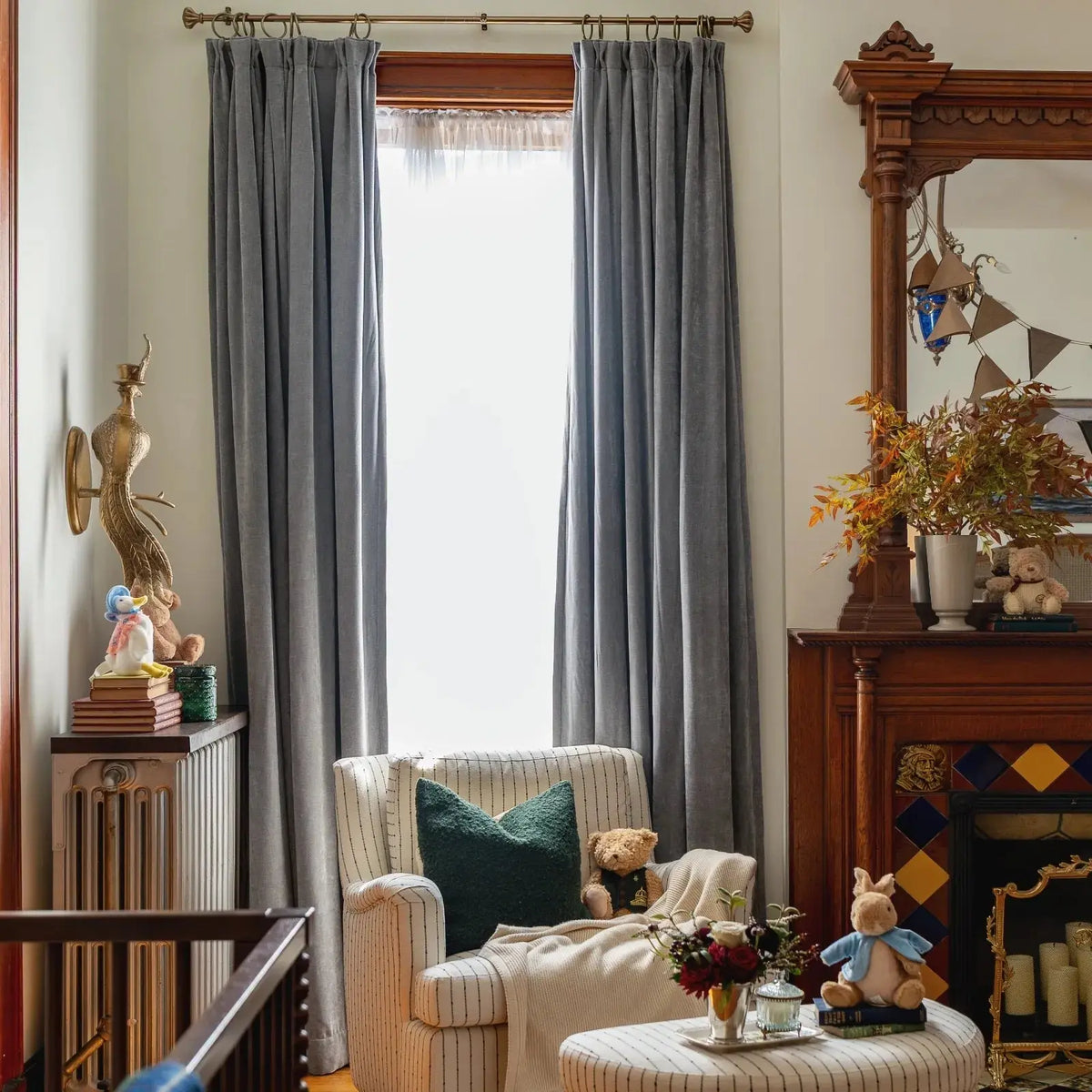 Birkin Velvet Pleated Curtains