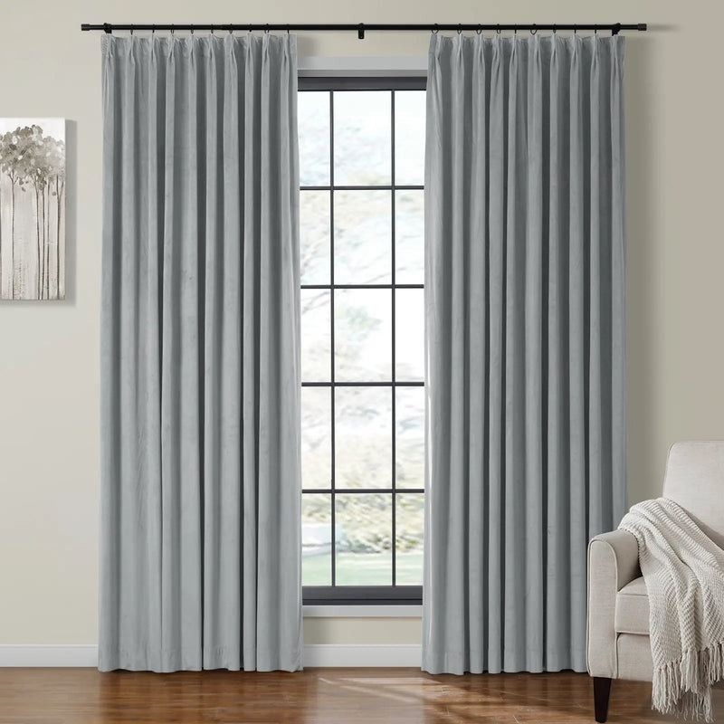 Birkin Velvet Pleated Curtains