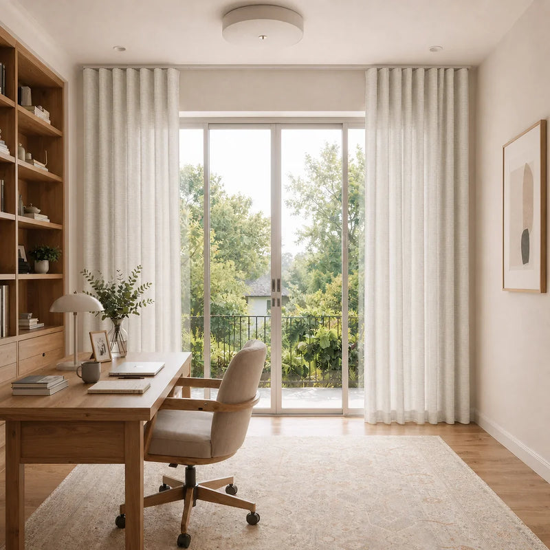 Jawara Linen Cotton S-fold Curtain with Belt Hook - Lora Track