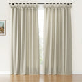 Jawara Textured Linen Cotton Tie Top Curtains