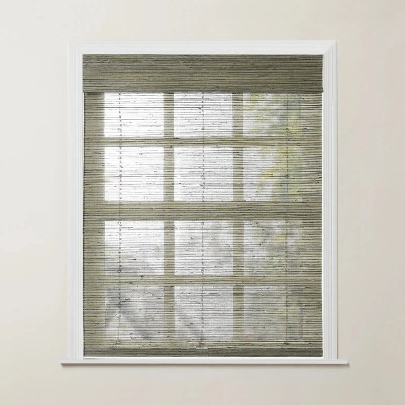 Rae Natural Ramie Jute Woven Wood Blinds - Series D