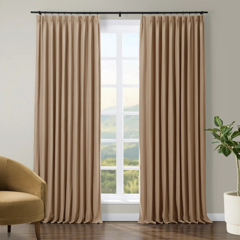 Tavis Premium Velvet Pleated Curtain