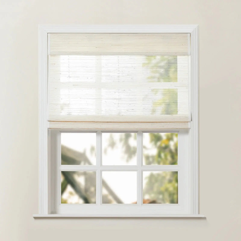 Rae Natural Ramie Jute Woven Wood Blinds - Series D