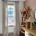 Britt Bengoechea x TWOPAGES Cottage Floral Printed Linen Cotton Pleated Curtains
