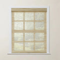 Rae Natural Jute Woven Wood Roller Blinds Cordless