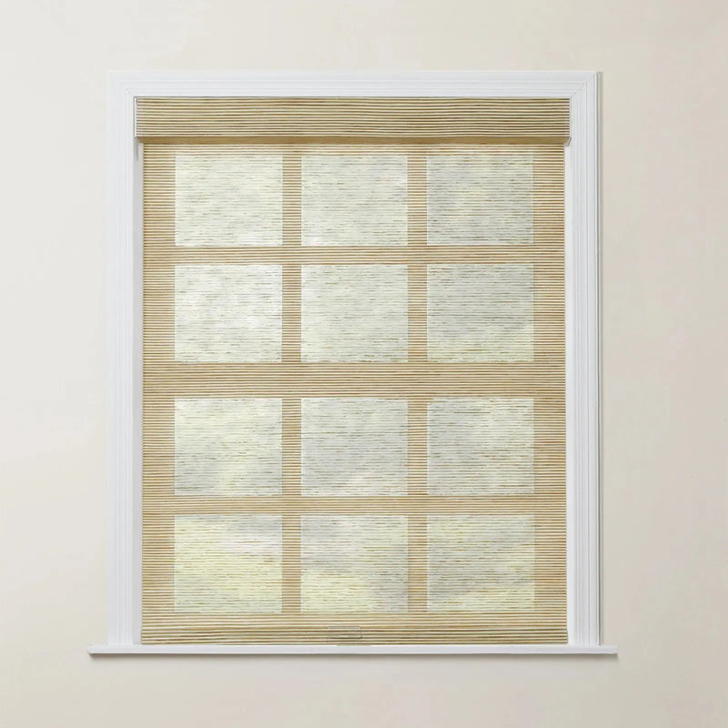 Rae Natural Jute Woven Wood Roller Blinds Cordless