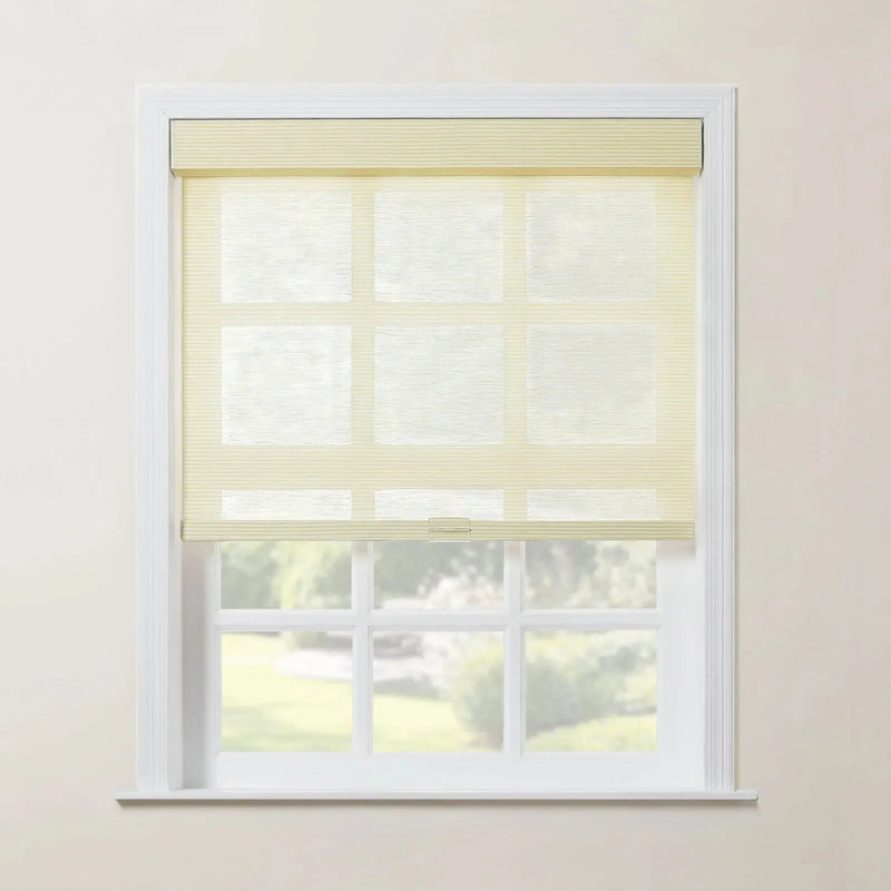 Rae Natural Jute Woven Wood Roller Blinds Cordless