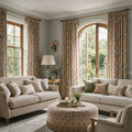 Sara Le x TWOPAGES Vintage Printed Linen Pleated Curtains