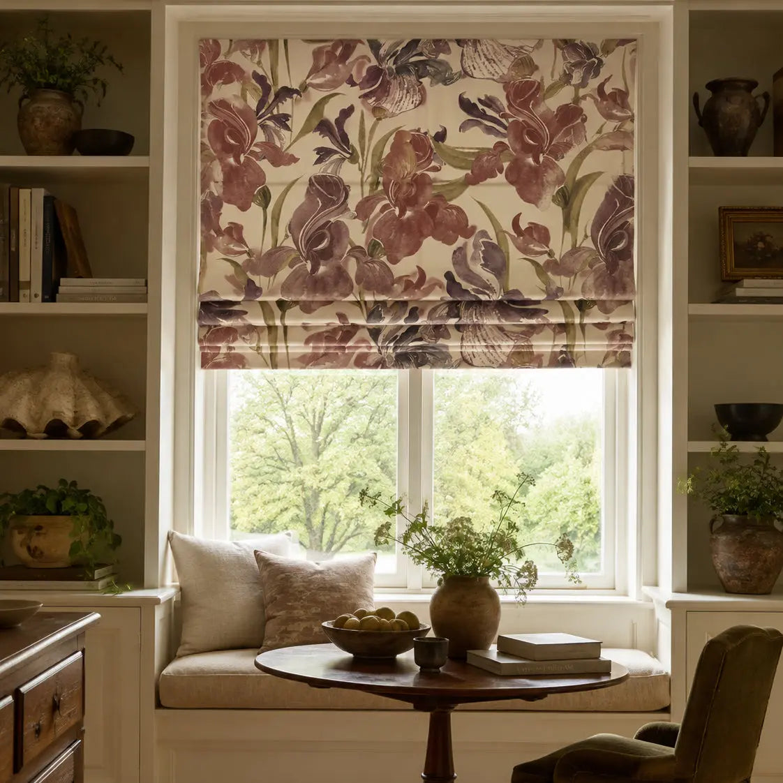Sara Le x TWOPAGES Printed Linen Roman Blind Cord Lift