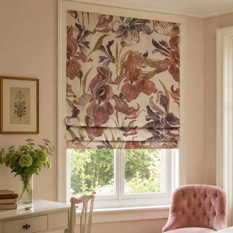 Sara Le x TWOPAGES Printed Linen Roman Blind Cord Lift
