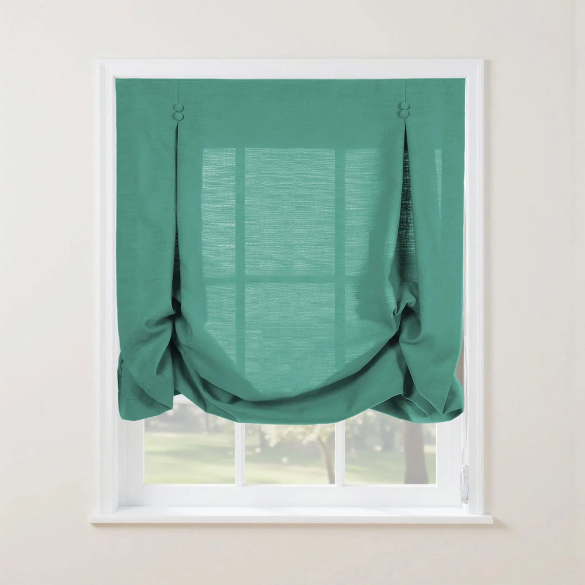 Isabella Cotton Tulip Roman Blind Cord Lift
