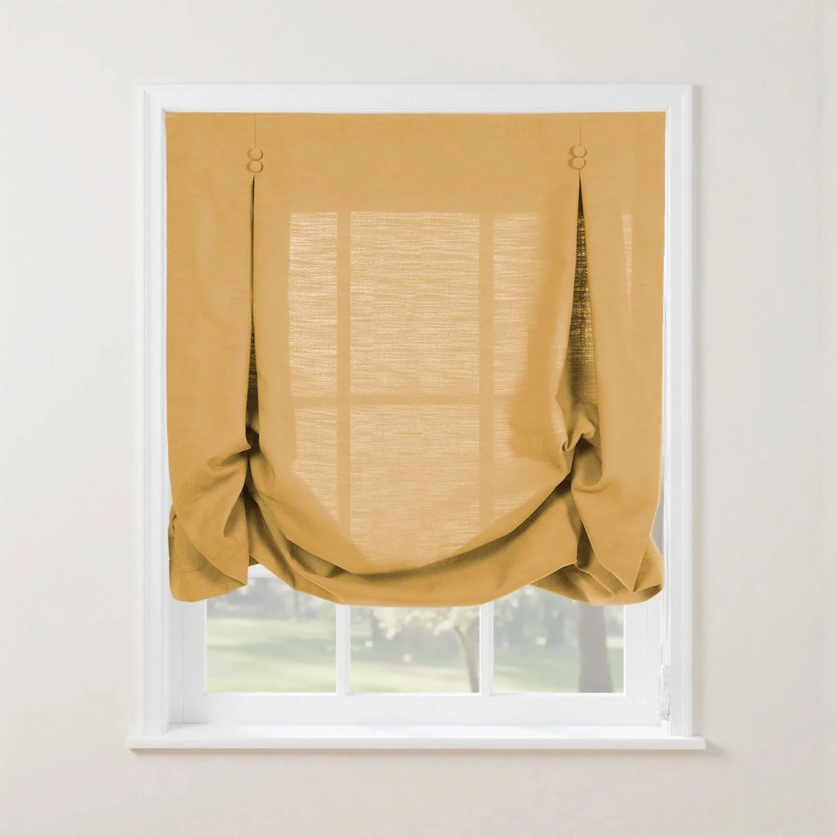 Isabella Cotton Tulip Roman Blind Cord Lift