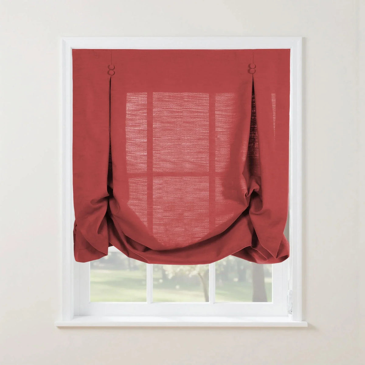 Isabella Cotton Tulip Roman Blind Cord Lift
