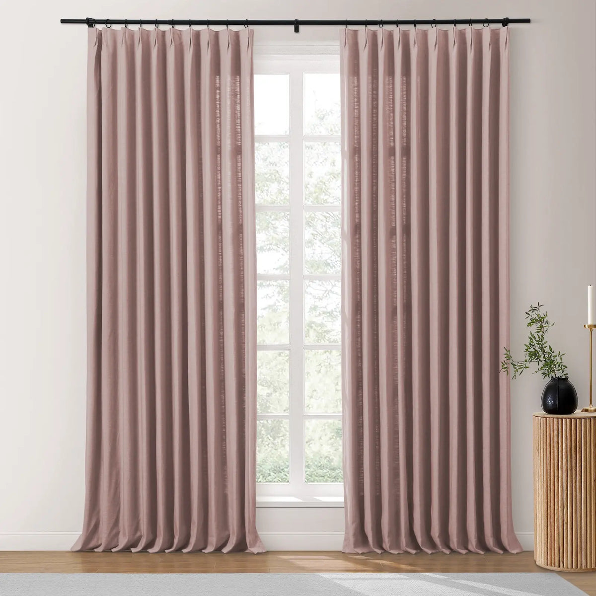 Isabella Heavyweight Cotton Pleated Curtains
