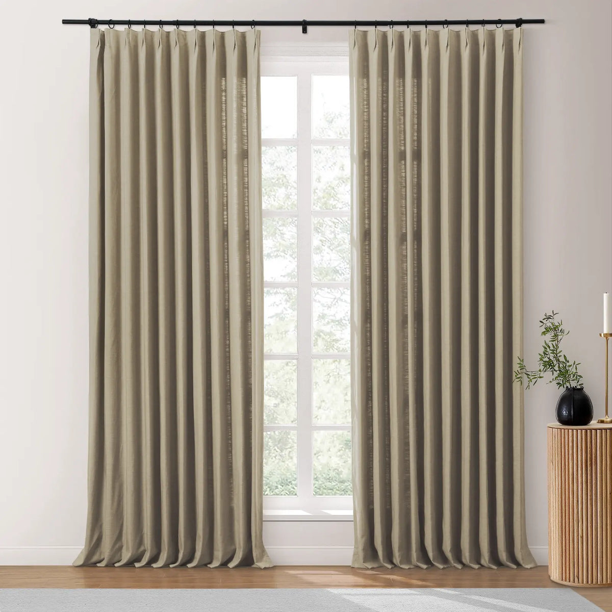 Isabella Heavyweight Cotton Pleated Curtains
