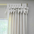 Jawara Textured Linen Cotton Tie Top Curtains