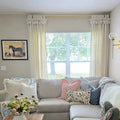 Jawara Textured Linen Cotton Tie Top Curtains