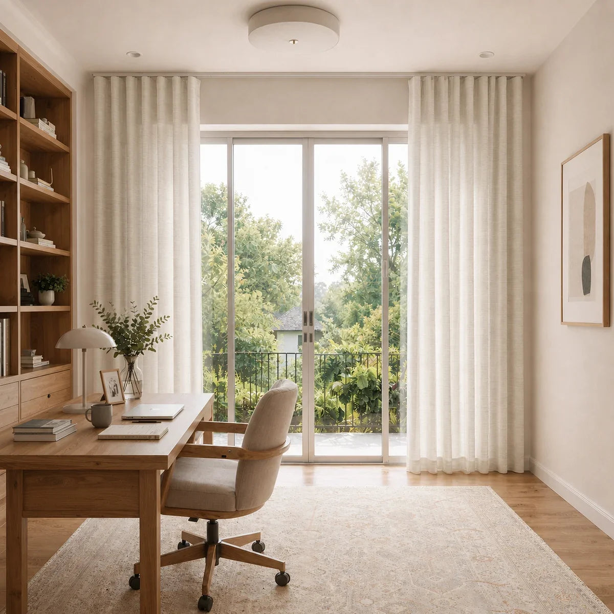 Jawara Linen Cotton S-fold Curtain with Belt Hook - Lora Track