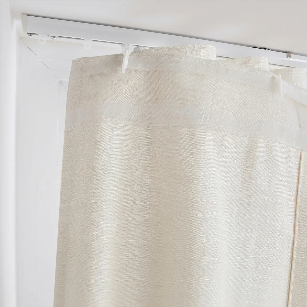 Jawara Linen Cotton S-fold Curtain with Belt Hook - Lora Track