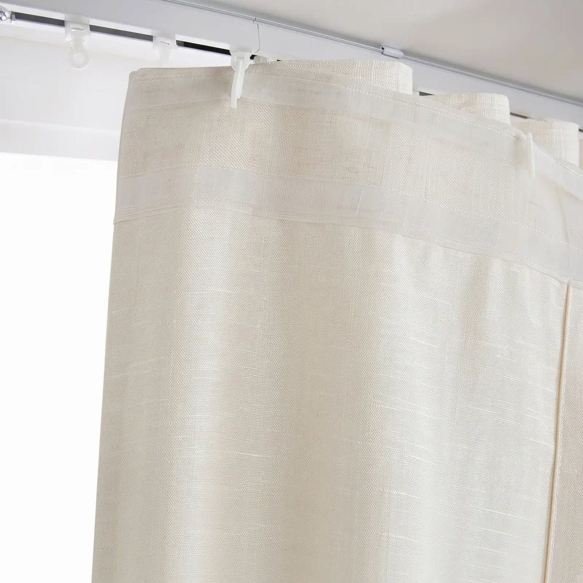 Jawara Linen Cotton S-fold Curtain with Belt Hook - Lora Track