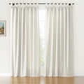 Jawara Textured Linen Cotton Tie Top Curtains