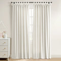 Jawara Textured Linen Cotton Tie Top Curtains