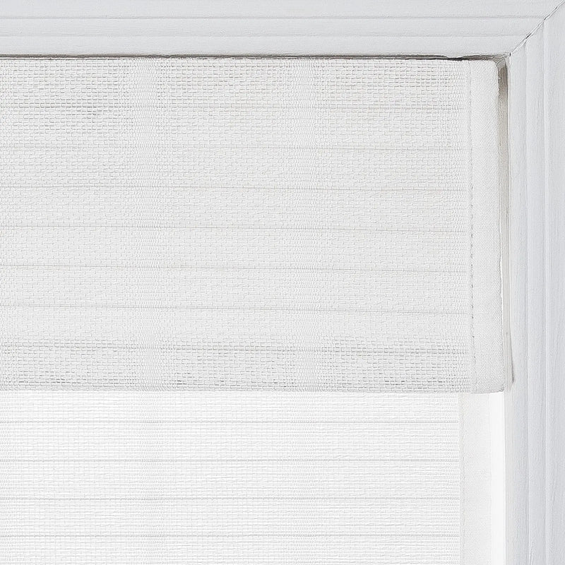 Rae Natural Ramie Flax Woven Wood Blinds - Series C
