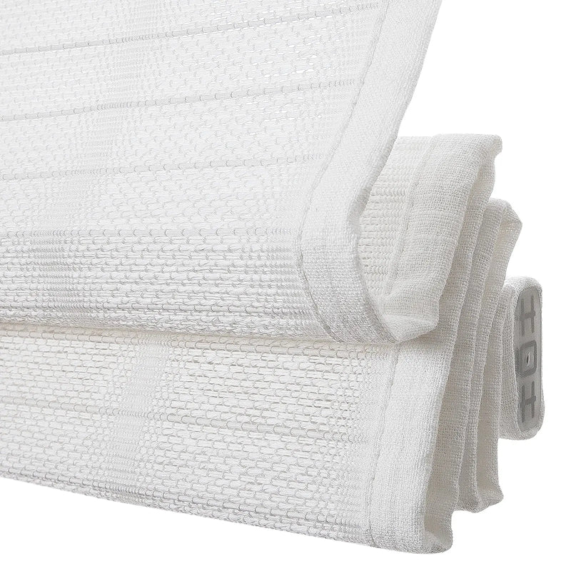 Rae Natural Ramie Flax Woven Wood Blinds - Series C