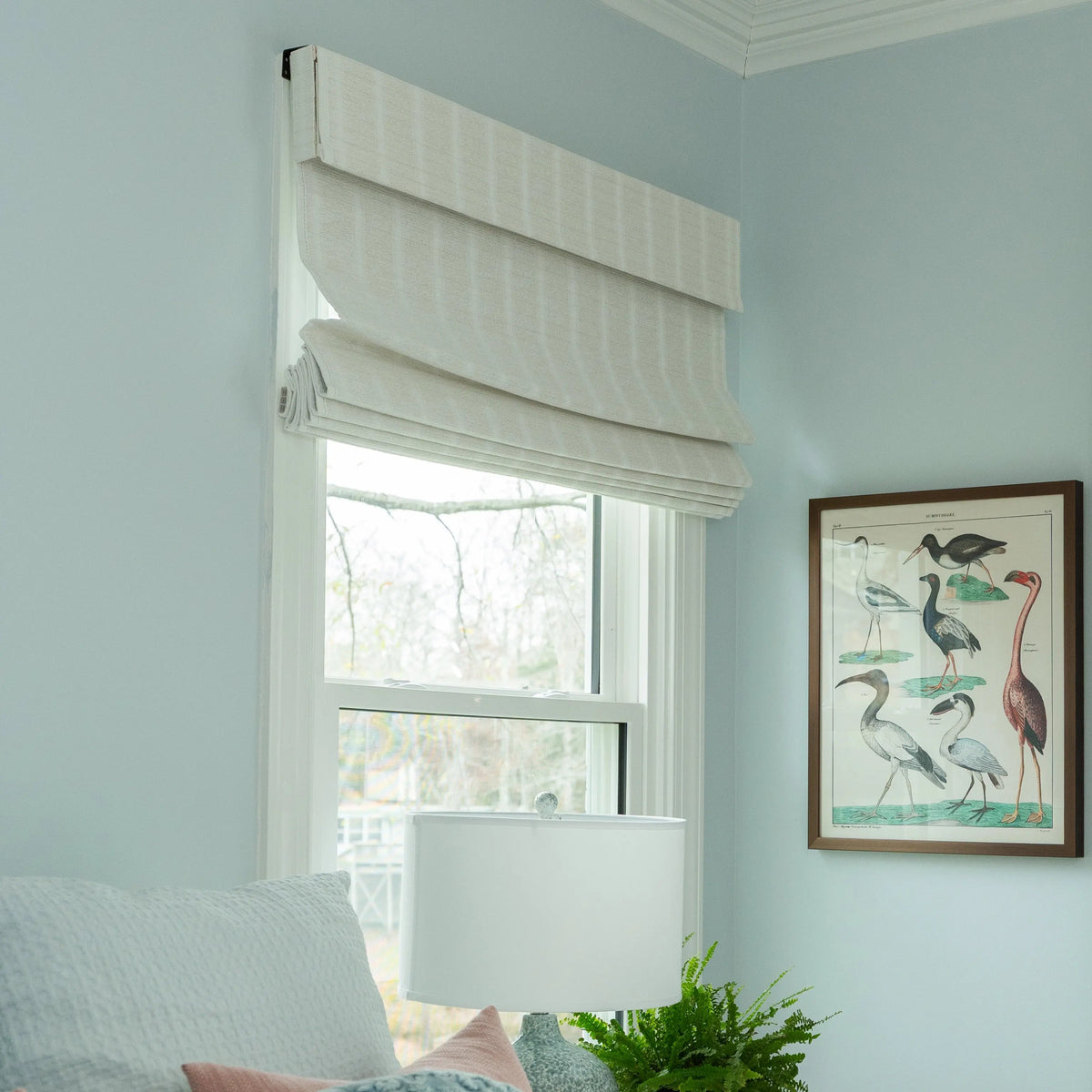 Rae Natural Ramie Flax Woven Wood Blinds - Series C