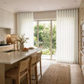 Liz Linen Ripple Fold Curtain with Belt Hook - Lora Track- -TWOPAGES