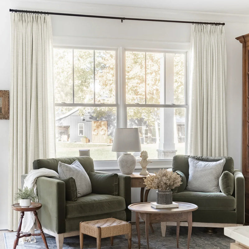 Liz Linen Pleated Curtains