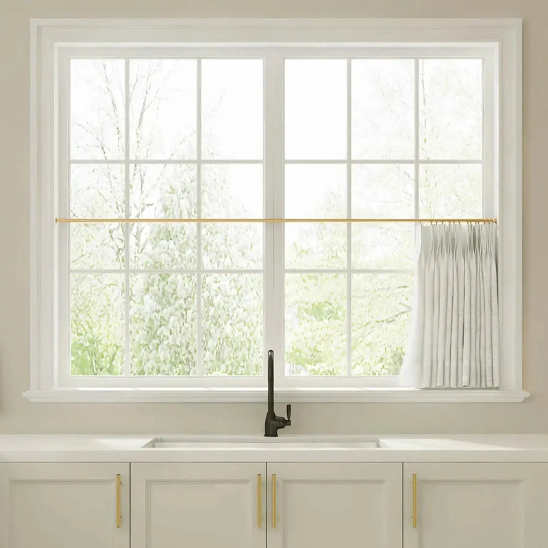 Custom Cafe Curtains Pleated